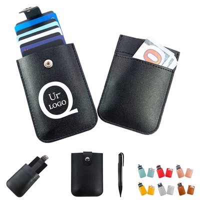 Minimalist Pu Card Holder