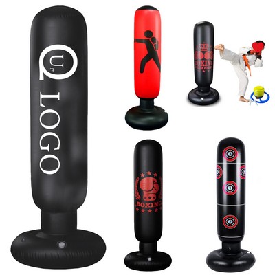 63" Free-Standing Inflatable Punching Bag
