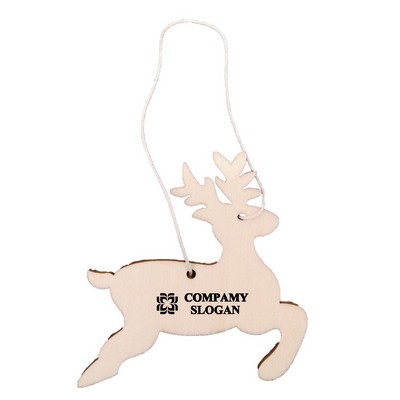 Hanging Wooden Elk for Decoration