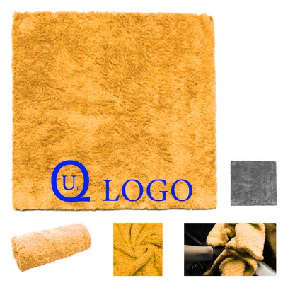 15.8 X 15.8" Car Microfiber Double-Faced Cleaning Towel