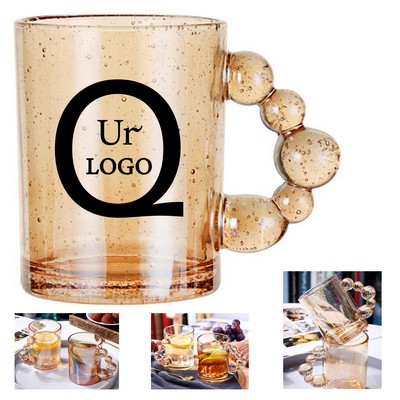 11.8 oz Pearl Handle Amber Mug