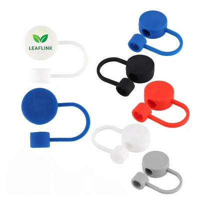 Round Silicone Straw Topper