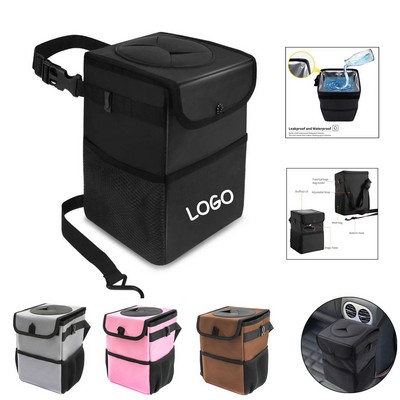 Car Trash Can w/Lid