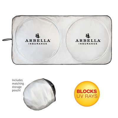 The Car Shade - UPF-50 UV Windshield Sunshade w/Pouch