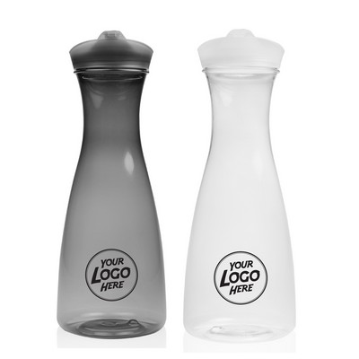 Clear Plastic Carafes with Lid 34 oz