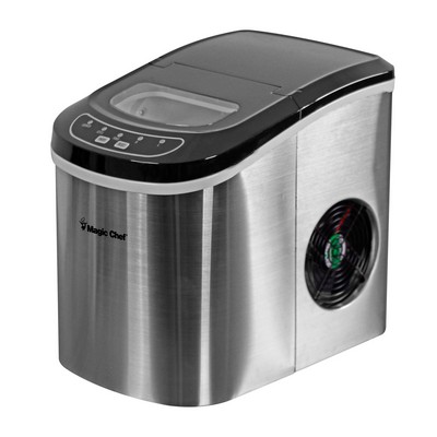 Magic Chef Portable Mini Ice Maker - Stainless Look