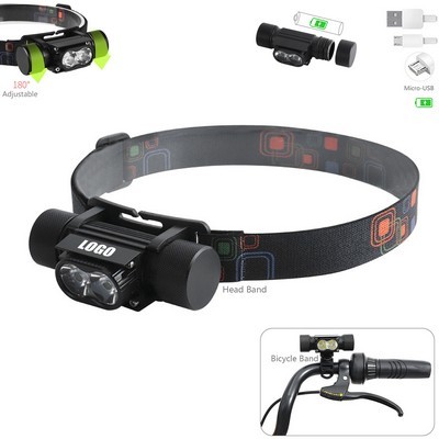 Cycling Light w/Headlamp Flashlight