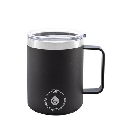 Drinkware: Everest Stainless Steel Insulated Mug 14 oz Black