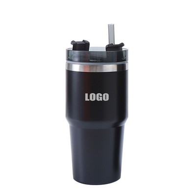 20 Oz. Stainless Steel Cups Mug w/Straw