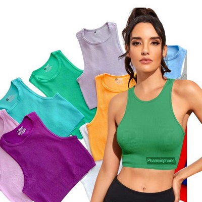 Seamless Crop Tank Tops
