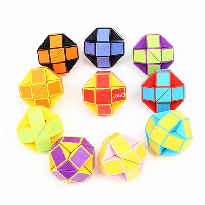 24 Blocks Fidget Snake Cube Mini Twist Puzzle Snake Cube
