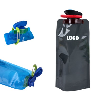 Foldable Water Pack w/Carabiner Lid