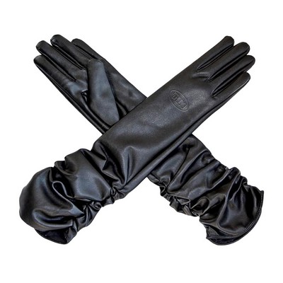 Winter Long Leather Gloves