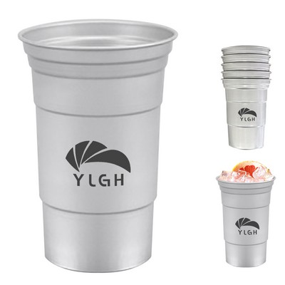 Thin 600ml Aluminum Cup