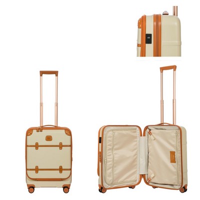 Bric's Bellagio 21 Inch Business Carry On Spinner Luggage - Cream Beige