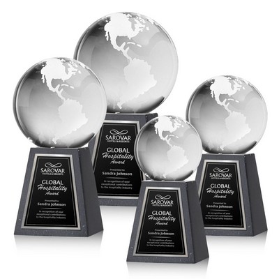 Globe Award on Tall Marble Base