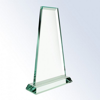 Medium Jade Glass Tower Award - Unattached