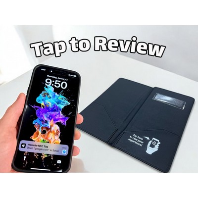 Tap to Review Check Presenter with NFC tag
