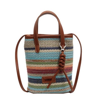 Boho straw bag