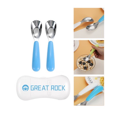 316 Stainless Steel Baby Spoon 2pcs Box Set