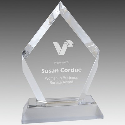 Frosted Base Diamond Impress Acrylic