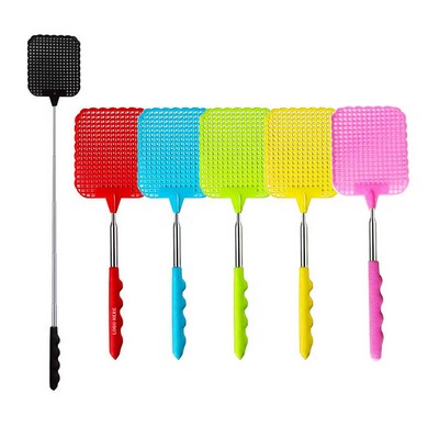 Custom Extendable Fly Swatter w/Adjustable Stainless Steel Handle