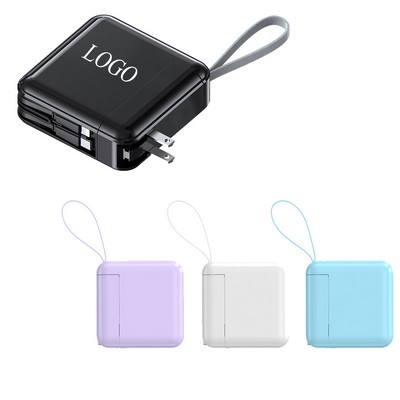 22.5W Fast Charging Power Bank With AC Plug