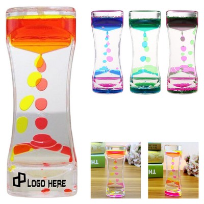 Waist-Shaped Liquid Hourglass