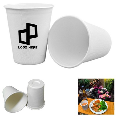 8Oz Natural Bagasse Disposable Paper Cup
