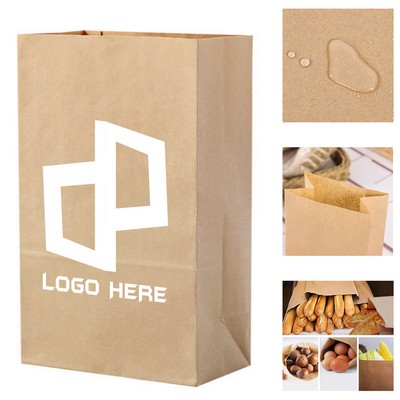 6.10X3.94X11.81" Thicken Grease Proofing Kraft Paper Bag