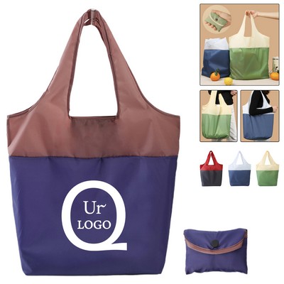 Reusable Waterproof Foldable Shopping Bag