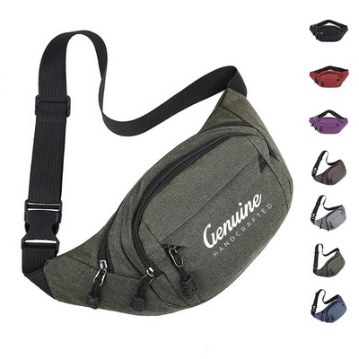 Water-repellent Oxford Fanny Pack