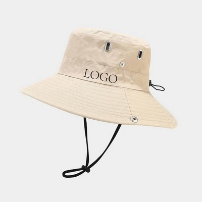 UPF 50+ Wide Brim Mesh Ventilated Boonie Sun Hat