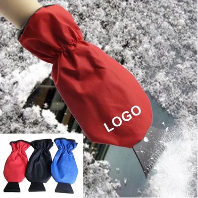 Car Ice Scraper with Integrated Glove
