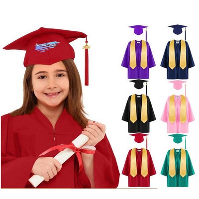 Kindergarten Graduation Gown Grad Cap Set