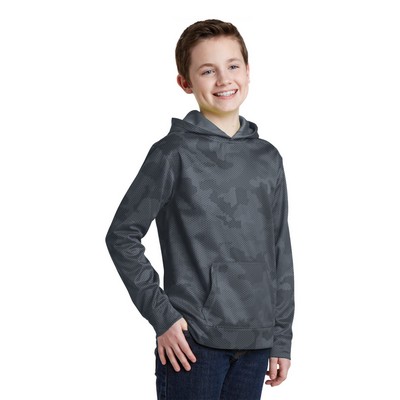 Sport-Tek Youth Sport-Wick CamoHex Fleece Hooded Pullover