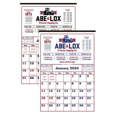 Skinner & Kennedy™ Commercial 12-Sheet Calendar