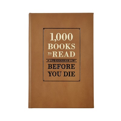 1,000 Books to Read Before You Die Cognac Leather Book