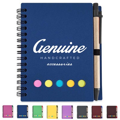 Convenient Sticky Note Spiral Notebook