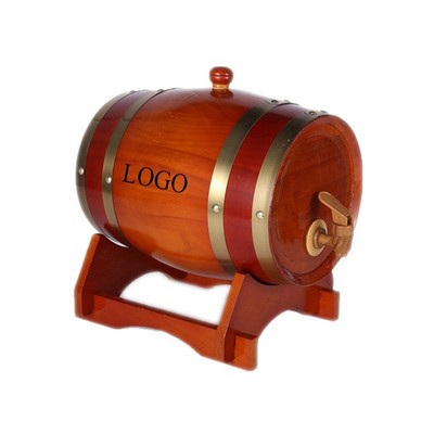 Wooden Barrel Dispenser