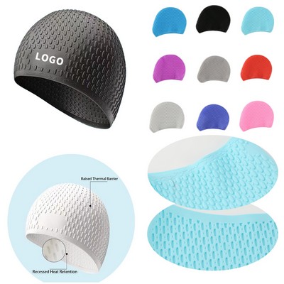 Stylish Silicone Drop-shaped Swimming Cap