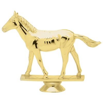 4 1/4" Gold Plastic Arabian Horse Trophy Figure
