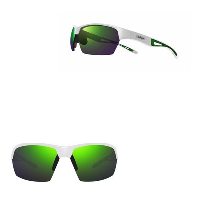 Revo Sunglasses Jett Semi-Rimless Performance Sunglasses - Matte White