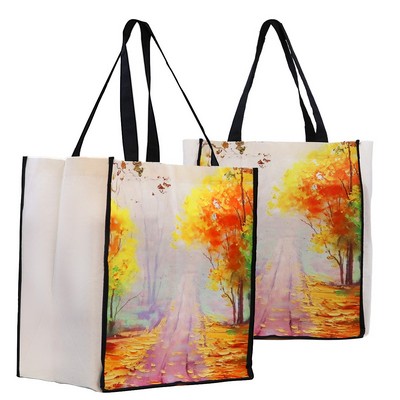 Full Color Non-Woven Tote Bag with 10" Gusset
