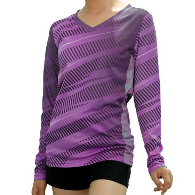 Women's V-Neck Long Sleeve Shirt 2023®