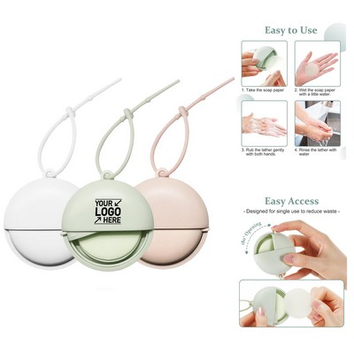 Boxed Portable Outdoor Disposable Scented Mini Soap Sheets