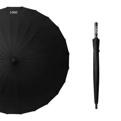 24 Bone Automatic Straight Handle Umbrella