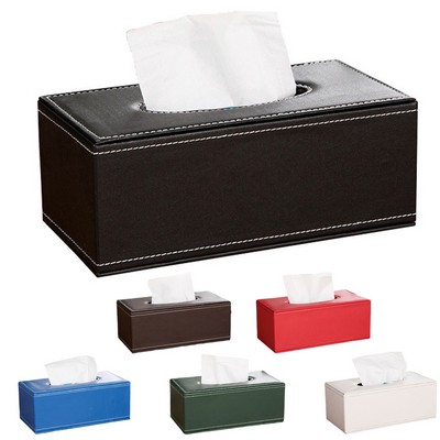 PU Leather Tissue Box