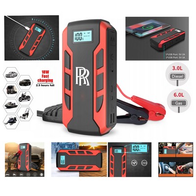 Car Jump Starter with Fast Charging Power Bank 15000mAh