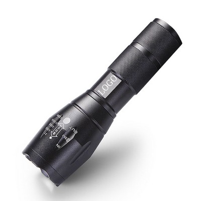 Rechargeable Telescopic Flashlight with Focus